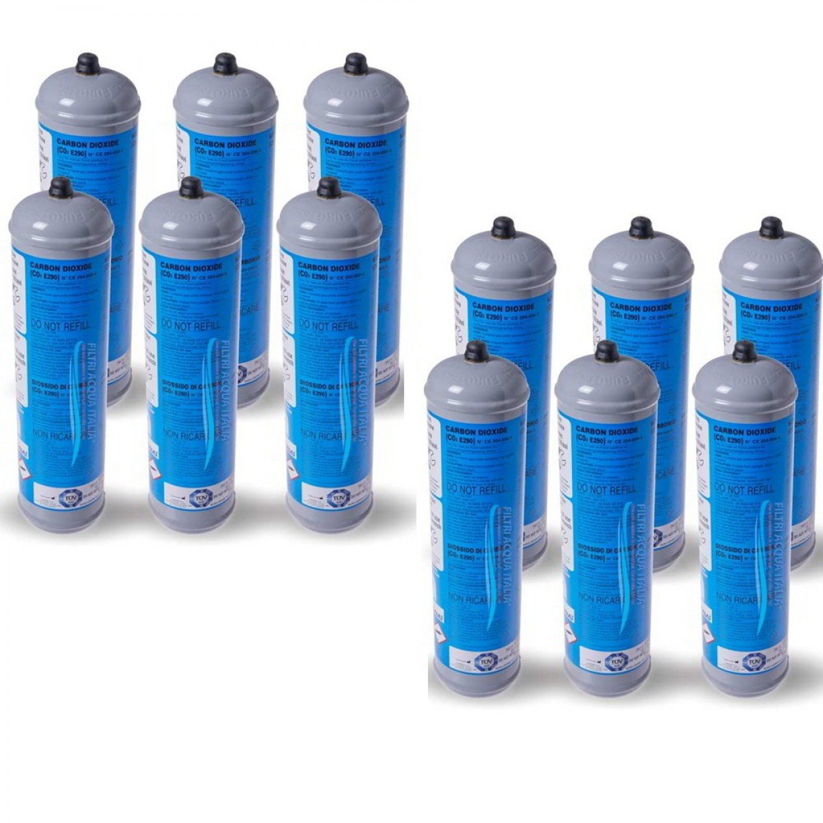 Bombola CO2 Per Gasatore 600gr Usa E Getta - Attacco M11x1, Acciaio - Foto 3